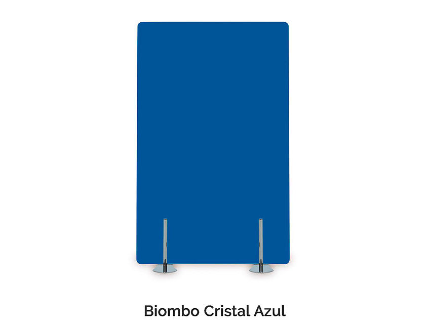 Biombo Berón Cristal Azul