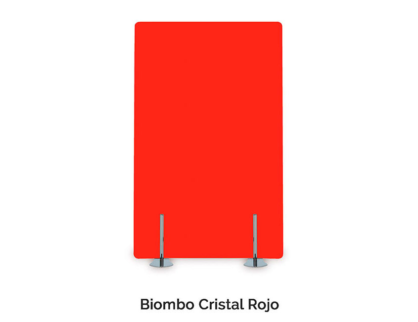Biombo Berón Cristal Rojo